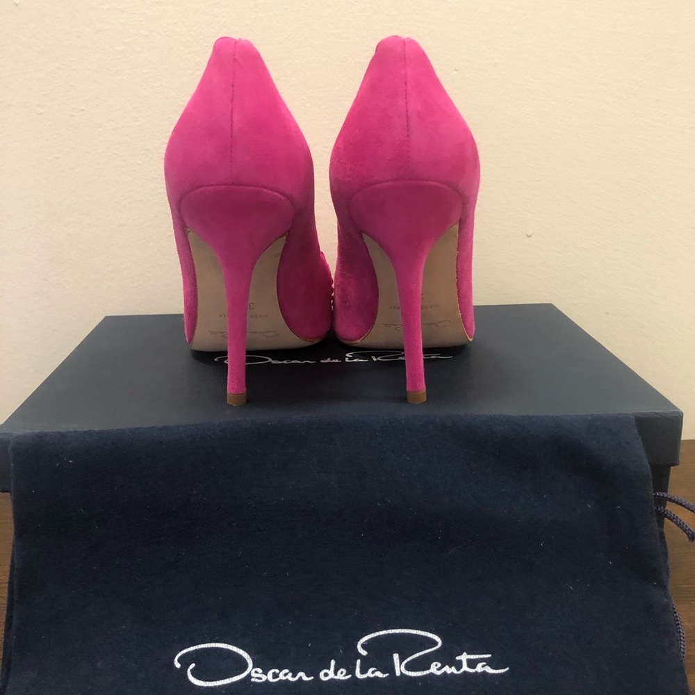 NIB Oscar De La Renta Scalatobow Open Toe 5.5M - Picture 3 of 7